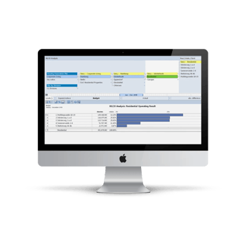 80/20 analysis provides a quick summary of income and expenditure items