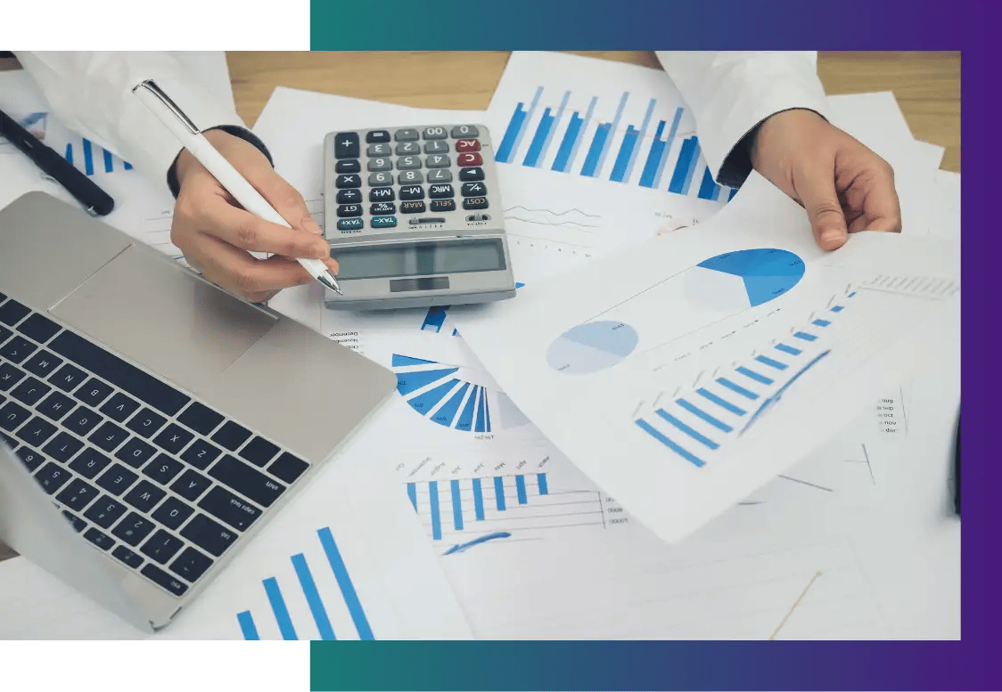 A person wasting time using a calculator and graphs instead of software. 