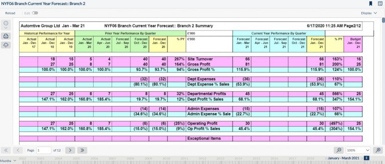 Automotive Management Reporting