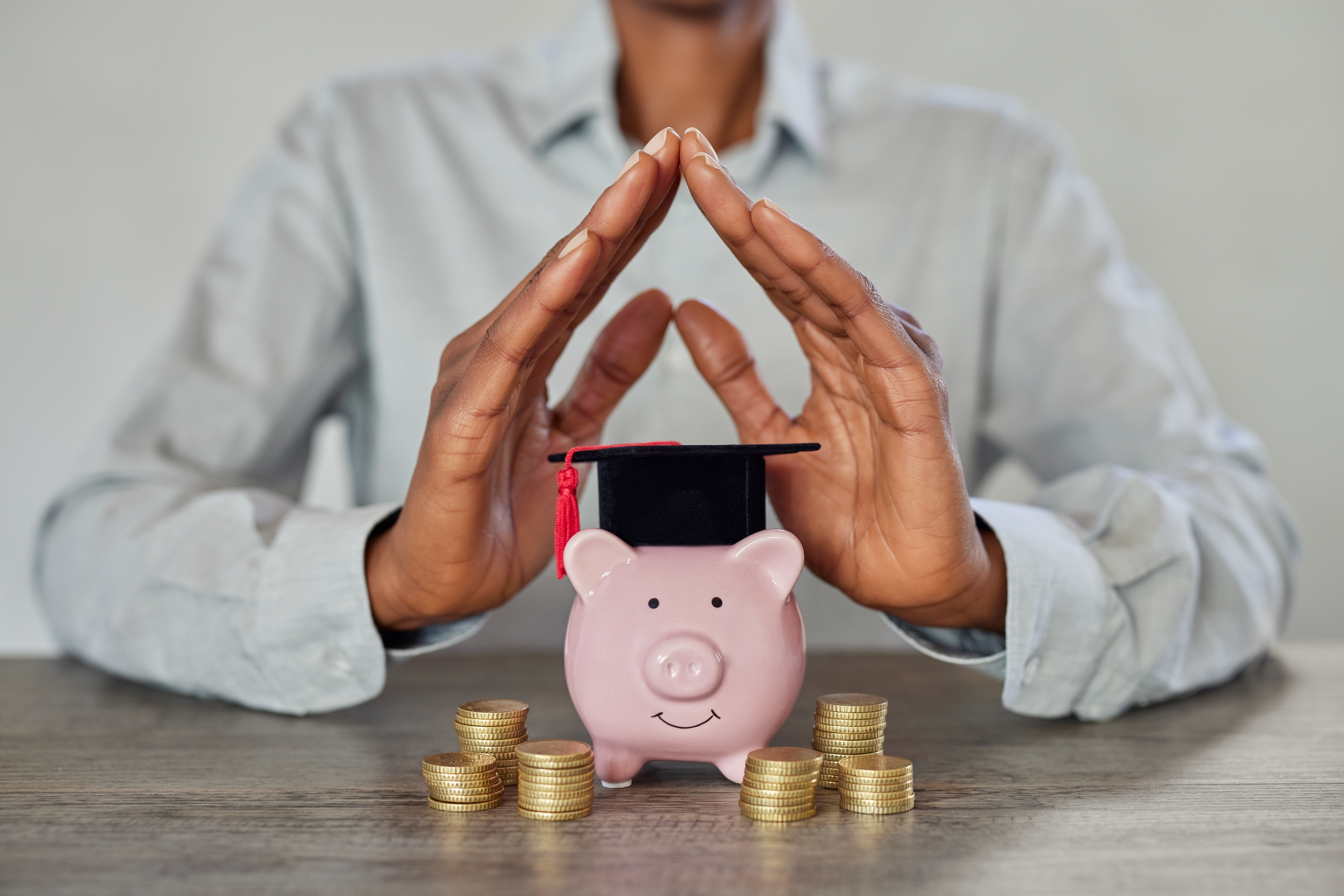 University savings concept representing financial sustainability in higher education.